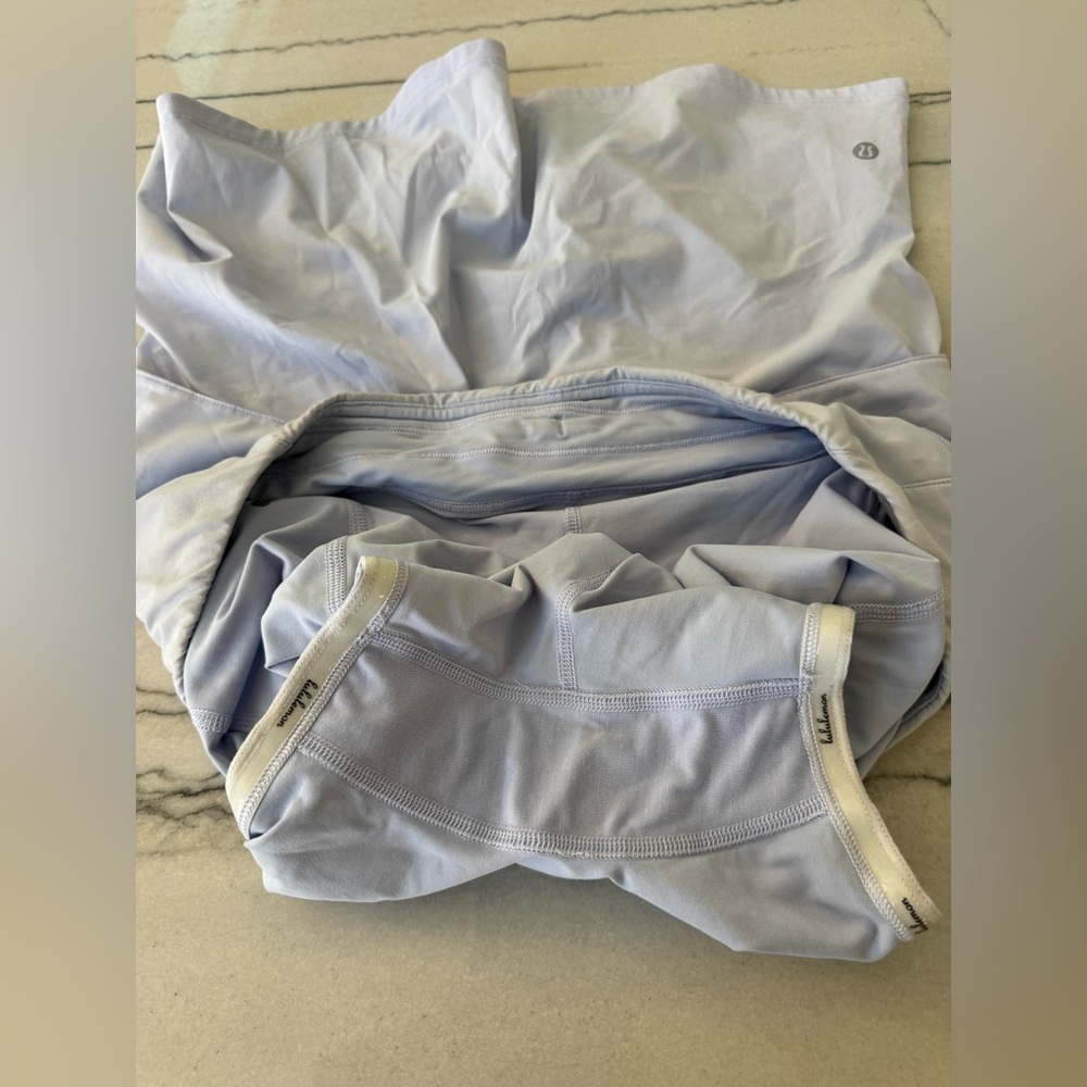 Lululemon Play Off The Pleats Tennis Skort Skirt/ light blue/size 6 - Picture 7 of 9